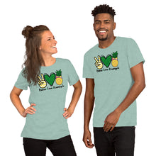 Load image into Gallery viewer, Peace Love Pineapple - Short-Sleeve Unisex T-Shirt