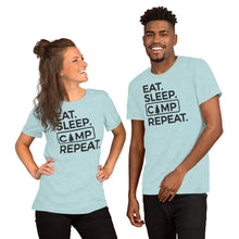 Load image into Gallery viewer, Eat Sleep Camp Repeat Short-Sleeve Unisex T-Shirt