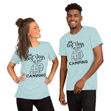 Load image into Gallery viewer, The Best Days Are Spent Camping Short-Sleeve Unisex T-Shirt