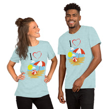 Load image into Gallery viewer, I Heart The Beach 2 Short-Sleeve Unisex T-Shirt