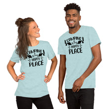 Load image into Gallery viewer, Camping is my Happy Place - Short-Sleeve Unisex T-Shirt