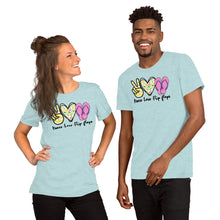 Load image into Gallery viewer, Peace Love Flip Flops - Short-Sleeve Unisex T-Shirt