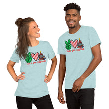 Load image into Gallery viewer, Peace Love Christmas 4 - Short-Sleeve Unisex T-Shirt