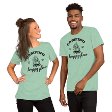Load image into Gallery viewer, Camping is my Happy Place Short-Sleeve Unisex T-Shirt