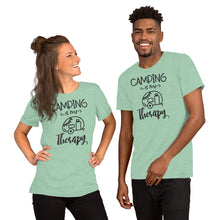 Load image into Gallery viewer, Camping is my Therapy Short-Sleeve Unisex T-Shirt