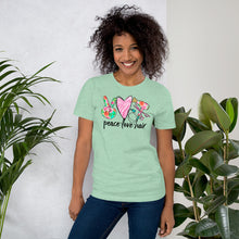 Load image into Gallery viewer, Hair - Peace - Love - Hair Short-Sleeve Unisex T-Shirt