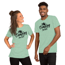 Load image into Gallery viewer, Camping is my Therapy - Short-Sleeve Unisex T-Shirt