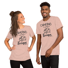 Load image into Gallery viewer, Camping is my Therapy Short-Sleeve Unisex T-Shirt