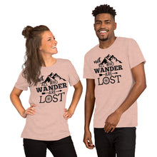 Load image into Gallery viewer, Not all who wander are lost Short-Sleeve Unisex T-Shirt