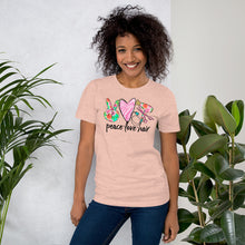 Load image into Gallery viewer, Hair - Peace - Love - Hair Short-Sleeve Unisex T-Shirt