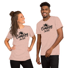 Load image into Gallery viewer, Camping is my Therapy - Short-Sleeve Unisex T-Shirt