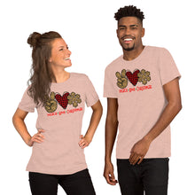 Load image into Gallery viewer, Peace Love Christmas 5 - Short-Sleeve Unisex T-Shirt