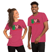 Load image into Gallery viewer, Peace Love Christmas 4 - Short-Sleeve Unisex T-Shirt