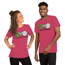 Load image into Gallery viewer, Peace Love Volleyball - Short-Sleeve Unisex T-Shirt