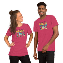 Load image into Gallery viewer, Living The Beach Life. - Short-Sleeve Unisex T-Shirt