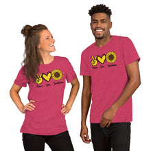 Load image into Gallery viewer, Peace Love Sunshine - Short-Sleeve Unisex T-Shirt