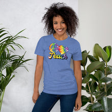 Load image into Gallery viewer, Teach - Teacher - Heart - Peace Short-Sleeve Unisex T-Shirt