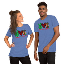 Load image into Gallery viewer, Peace Love Christmas 2 - Short-Sleeve Unisex T-Shirt