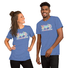 Load image into Gallery viewer, Peace Love Unicorns - Short-Sleeve Unisex T-Shirt