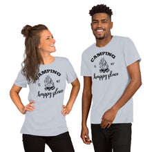Load image into Gallery viewer, Camping is my Happy Place Short-Sleeve Unisex T-Shirt
