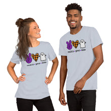 Load image into Gallery viewer, Peace Love Boo - Short-Sleeve Unisex T-Shirt