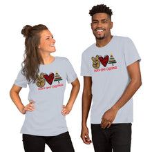 Load image into Gallery viewer, Peace love Christmas 6 - Short-Sleeve Unisex T-Shirt