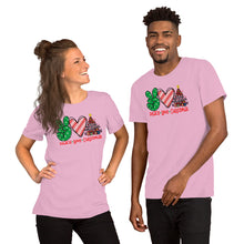 Load image into Gallery viewer, Peace Love Christmas 4 - Short-Sleeve Unisex T-Shirt