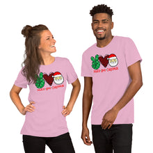 Load image into Gallery viewer, Peace Love Christmas 3 - Short-Sleeve Unisex T-Shirt