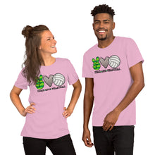 Load image into Gallery viewer, Peace Love Volleyball - Short-Sleeve Unisex T-Shirt