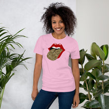 Load image into Gallery viewer, Red Lips and Leopard Tongue - Short-Sleeve Unisex T-Shirt