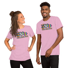 Load image into Gallery viewer, Peace Love  Pride - Short-Sleeve Unisex T-Shirt