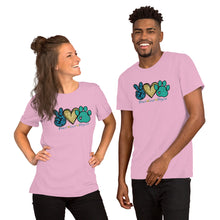 Load image into Gallery viewer, Peace Love Rescue - Short-Sleeve Unisex T-Shirt