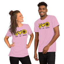 Load image into Gallery viewer, Peace Love Sunshine - Short-Sleeve Unisex T-Shirt