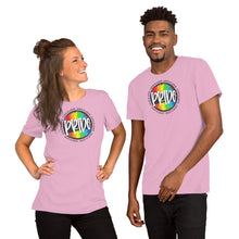 Load image into Gallery viewer, pride rainbow circle - Short-Sleeve Unisex T-Shirt