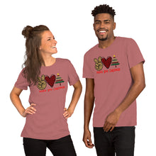 Load image into Gallery viewer, Peace love Christmas 6 - Short-Sleeve Unisex T-Shirt