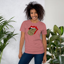 Load image into Gallery viewer, Red Lips and Leopard Tongue - Short-Sleeve Unisex T-Shirt