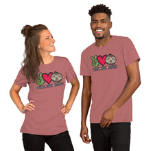 Load image into Gallery viewer, Peace Love Sloths - Short-Sleeve Unisex T-Shirt
