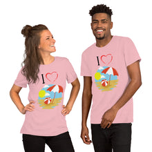 Load image into Gallery viewer, I Heart The Beach 2 Short-Sleeve Unisex T-Shirt