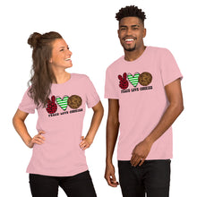 Load image into Gallery viewer, Peace Love Cookies - Short-Sleeve Unisex T-Shirt