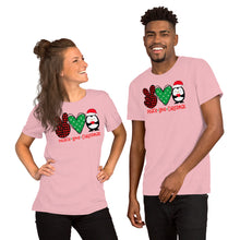 Load image into Gallery viewer, Peace Love Christmas 1 - Short-Sleeve Unisex T-Shirt