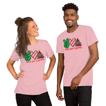 Load image into Gallery viewer, Peace Love Christmas 4 - Short-Sleeve Unisex T-Shirt