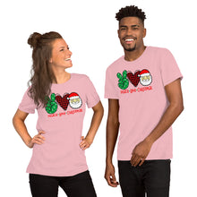 Load image into Gallery viewer, Peace Love Christmas 3 - Short-Sleeve Unisex T-Shirt