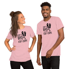 Load image into Gallery viewer, Life is Better in Flip Flops - Short -Sleeve Unisex T-Shirt