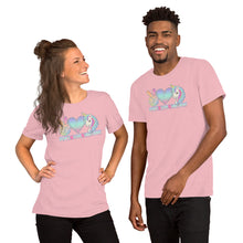 Load image into Gallery viewer, Peace Love Unicorns - Short-Sleeve Unisex T-Shirt