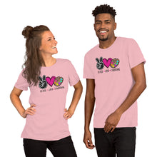 Load image into Gallery viewer, Peace Love Painting - Short-Sleeve Unisex T-Shirt