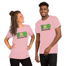 Load image into Gallery viewer, Peace Love Luck - Short-Sleeve Unisex T-Shirt