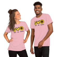 Load image into Gallery viewer, Peace Love Sunshine - Short-Sleeve Unisex T-Shirt