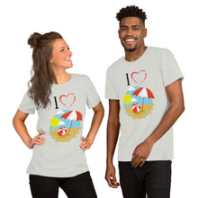 Load image into Gallery viewer, I Heart The Beach 2 Short-Sleeve Unisex T-Shirt