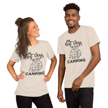 Load image into Gallery viewer, The Best Days Are Spent Camping Short-Sleeve Unisex T-Shirt