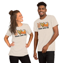 Load image into Gallery viewer, Peace Love Pie - Short-Sleeve Unisex T-Shirt